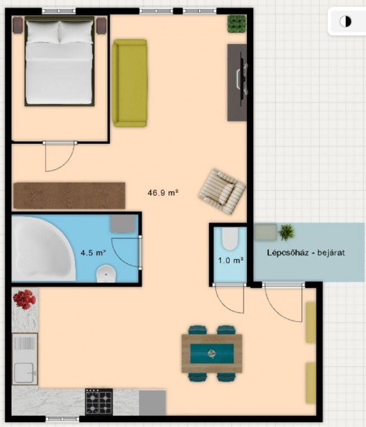 Elad� fiatalos lak�s P�cs, B�nki Don�t utca