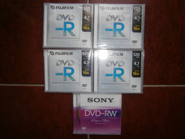 Elado fuji sony dvd lemezek