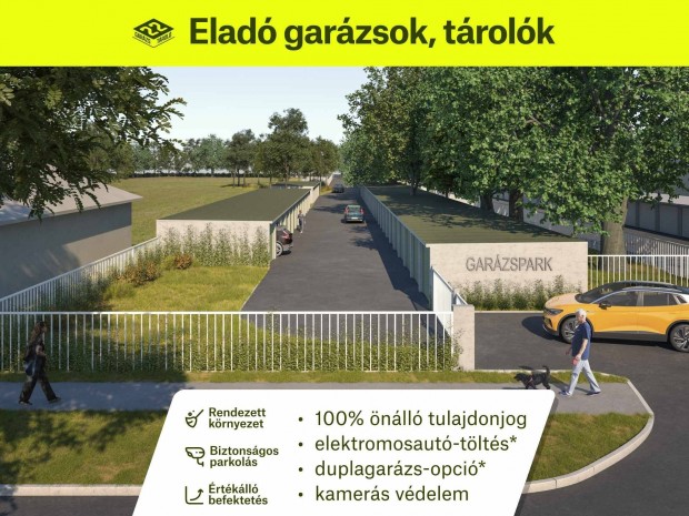 Eladó garázs, tároló