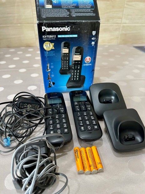 Elad hasznlt Panasonic Kx-Tgb612PDB dect vezetknlkli 1 pr 2db