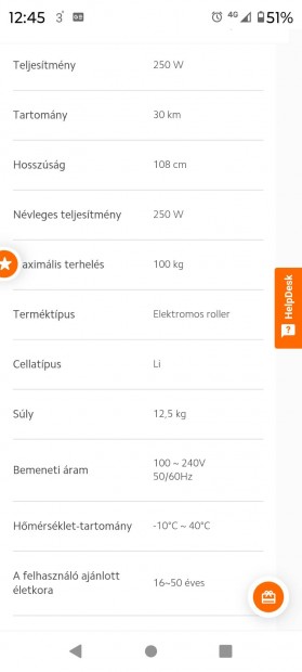 Elad� haszn�lt j� �llapot� xiaomi S1 roller.