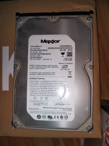 Elad hdd mervlemez maxtor 320gb