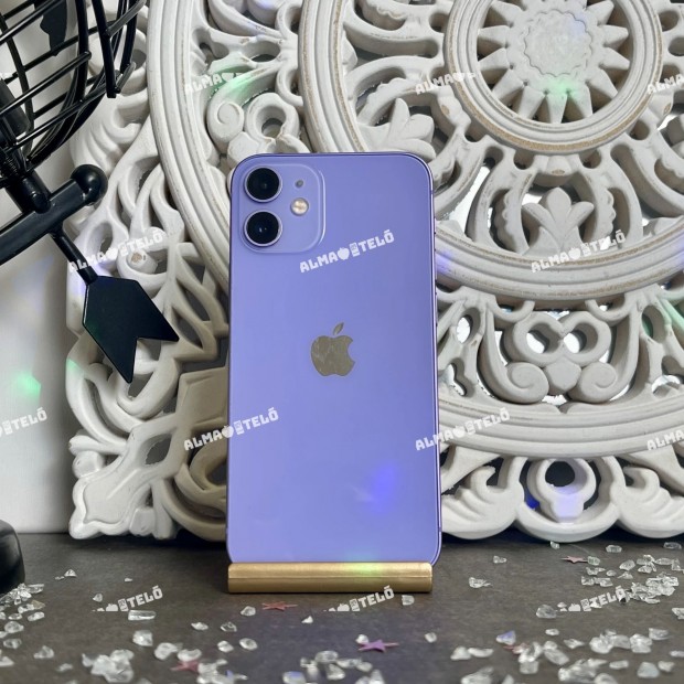 Elad iPhone 12 Mini 64 GB Purple szp llapot - 12 H GARANCIA
