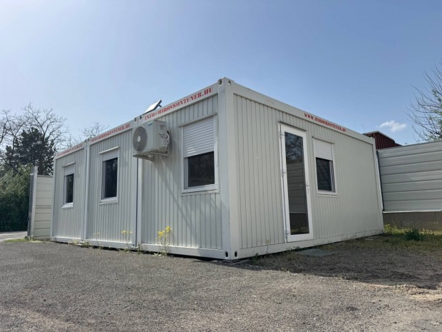 Eladó irodakonténer lakókonténer iroda konténer 45m2 wc azonnal