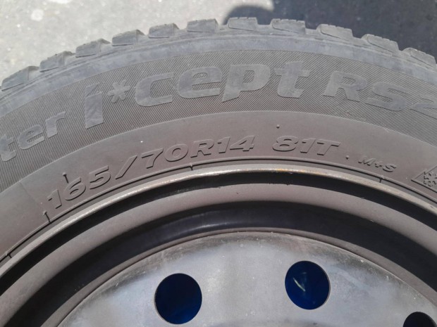 Eladó jó állapotú 4 darab téli gumi acélfelnikkel