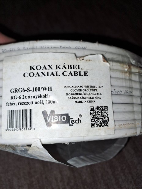 Elado kabel coax 100m 