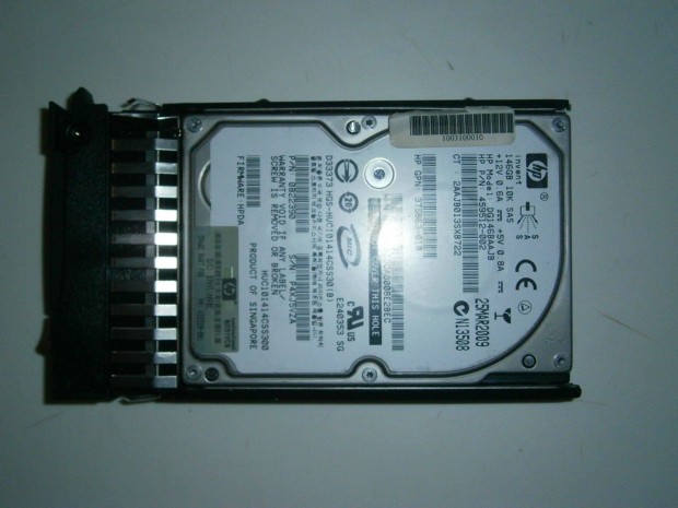 Elad kt hasznlt 146GB-os HP SAS szerver merevlemez (HDD) kerettel