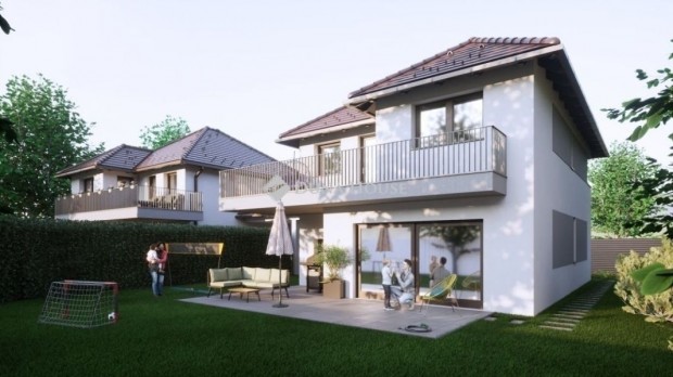 Elad� k�tszintes �j�p�t�s� ikerh�z Veresegyh�zon vas�t�llom�shoz k�zel