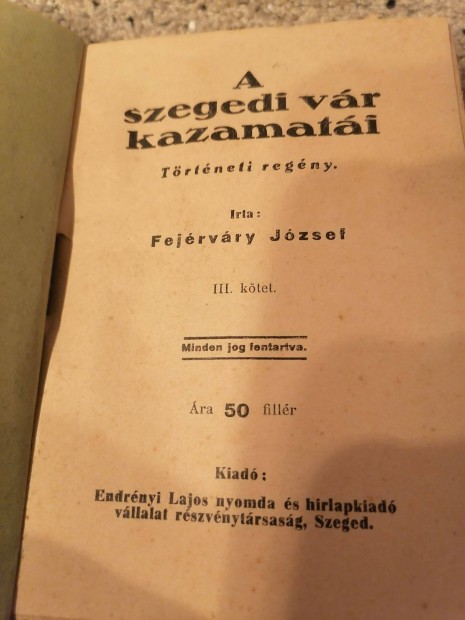 Eladó könyv ritkaság