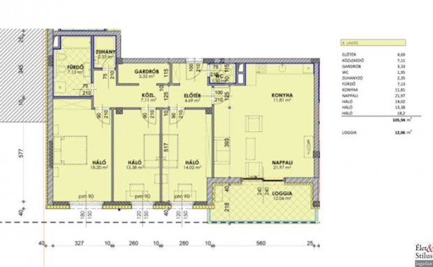 Elad� lak�s, Budapest XIV., 106 m2