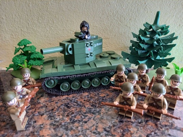 Elad msodik vilghbors jtk orosz Kv tank, 10 db gyalogsggal!