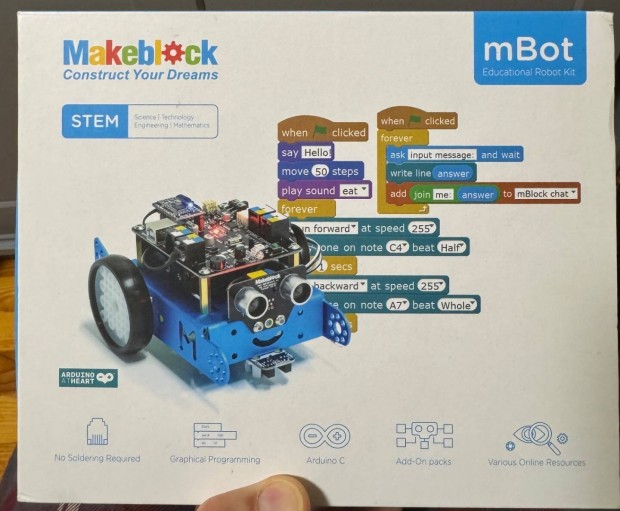 Elad mbot oktat robot knnyedn tanulhatsz programozst s robotik