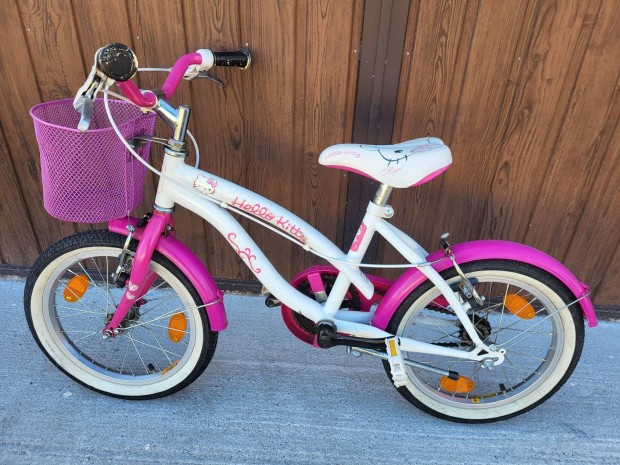 Eladó nagyon szép 16 os Hello Kitty kislány kerékpár!