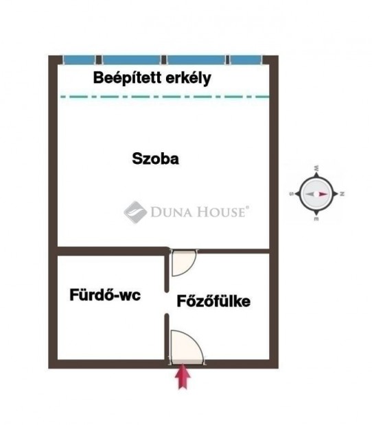 Elad� napf�nyes garzonlak�s Ur�nv�ros sz�v�ben!