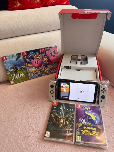 Elad patyolat llapot, Nintendo switch fehr Oled gpcsomag