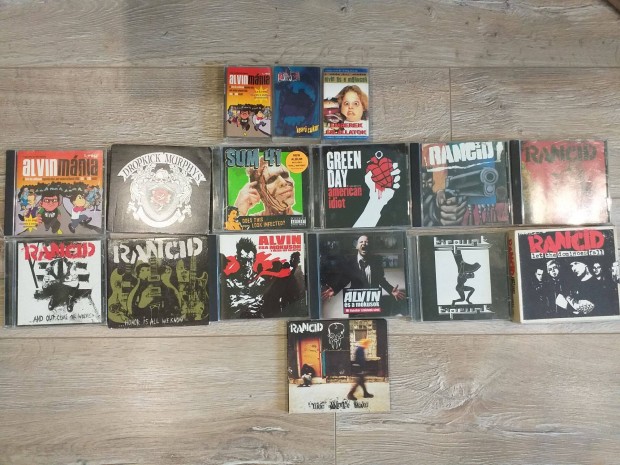 Elad pop, rock, punk cd-k s kazettk (egyben vagy kln)