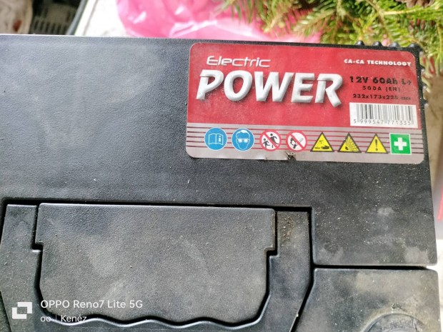 Eladó power 12v 60Ah akumlator