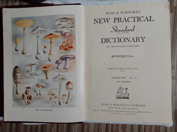 Eladó retro Angolnyelvű New Practical Dictionary lexikon 1951
