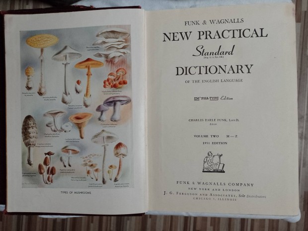 Elad retro antik angol lexikon new practical dictionary 1951-es