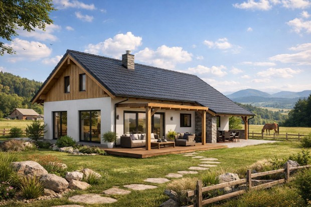 Elad� tanya Szand�n, gy�ny�r� k�rnyezet aj�nd�k kis csik�