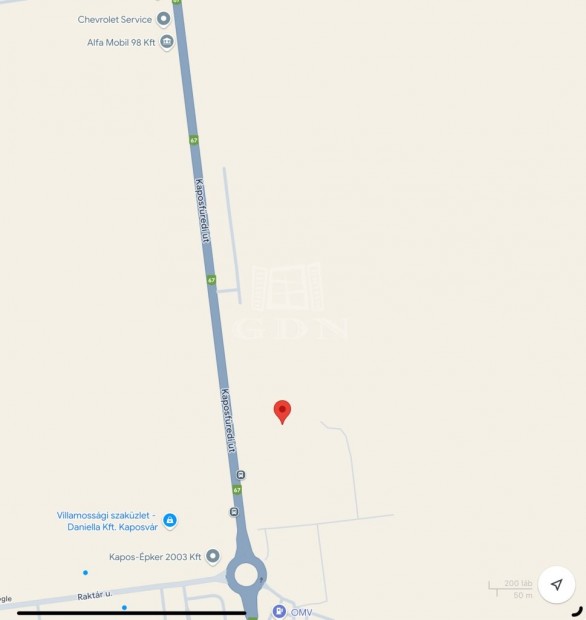 Elad� telek Kaposv�r, Kaposf�redi �t