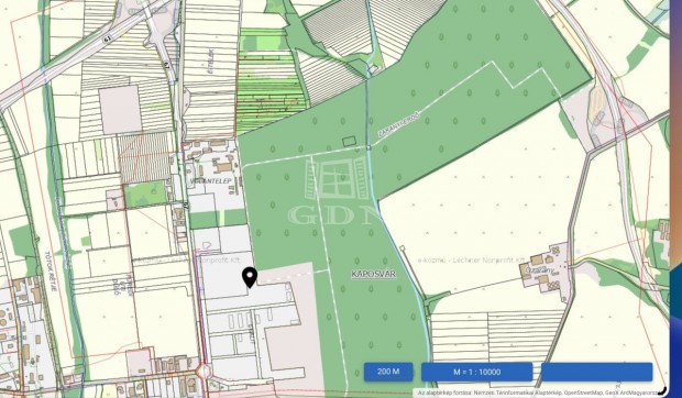 Elad� telek Kaposv�r, Kaposf�redi �t