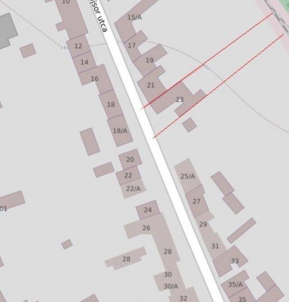 Elad� telek r�gi h�zzal Egerben