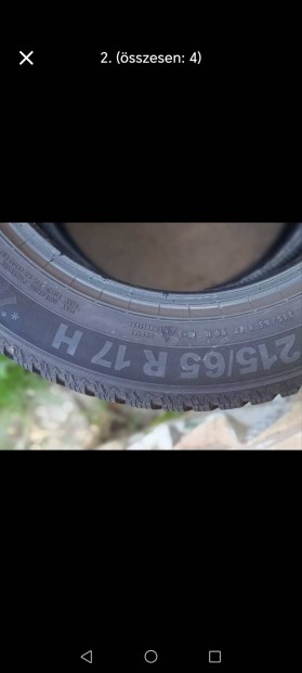 Elad tli gumi.  17" 215/65 .2024 gyrts . 2 db egyben 15 ezer