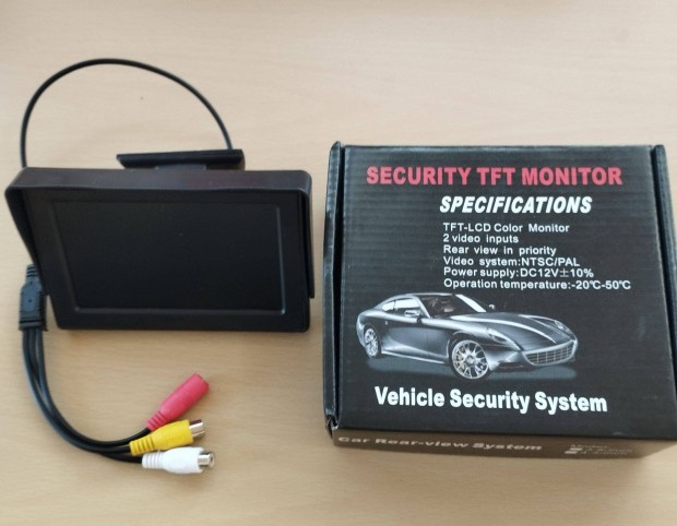 Eladó tolatókamera TFT monitor 4,3 col olcsón