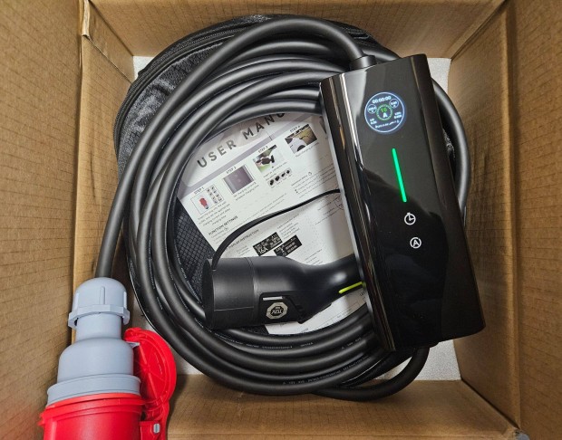 Elad� �j 10m EVSE EV t�lt� Type 2 3 f�zis (11KW) 6-16A +t�ska