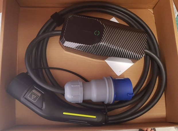 Eladó új 4m EVSE EV töltő Type 2 1 fázis (7,2kw) 6-32A elektromos járm