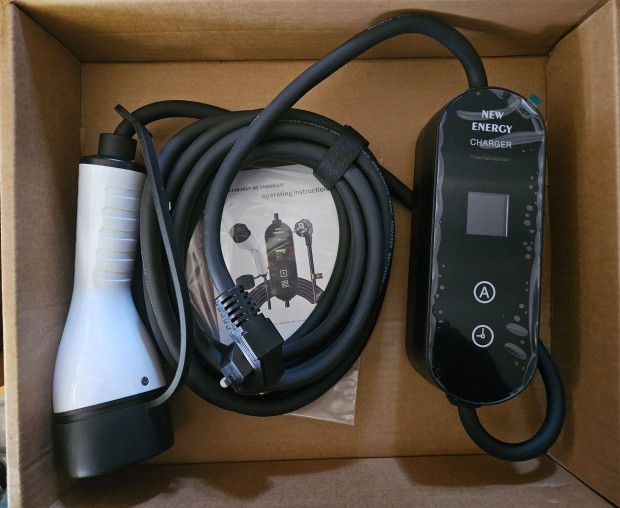 Elad� �j 5m EVSE EV t�lt� Type 2 1 f�zis (3, 6kw) 8-16A EU dug� elektr