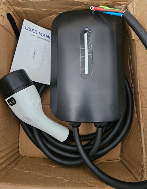 Eladó új 5m Wallbox Type 2 1 fázis (7kw) 32A elektromos járműhöz