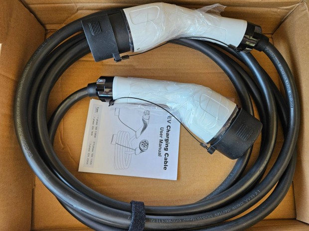 Eladó új Elektromos autó utcai töltőkábel 5m Type2 3x16A (11KW)