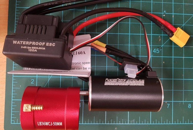 Elad j Racerstar 3670 Motor 1900Kv/120A Waterproof Brushless ESC +Al