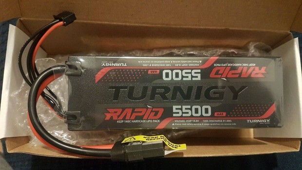 Elad j Turnigy Rapid 5500mAh 4S2P 140C Hard CASE Lipo Battery XT90