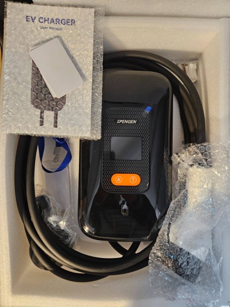 Eladó új Wallbox Type 2 fali töltő EVSE 11KW 3x16A 5méteres töltőkábel