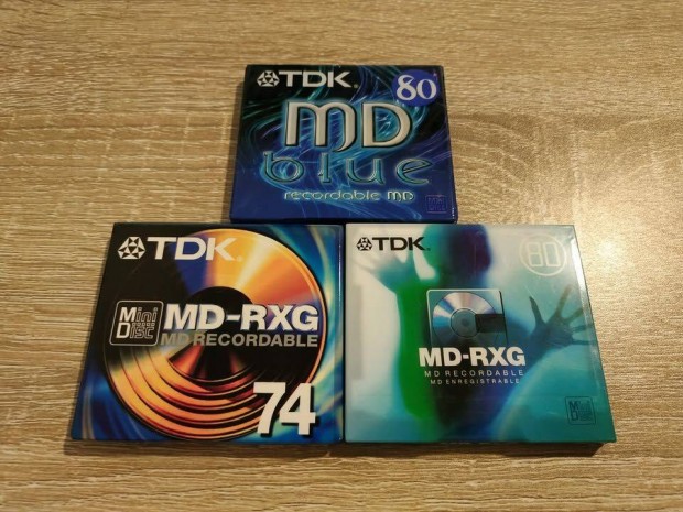 Eladó új, bontatlan csomagolású, márkás Minidisc lemezek
