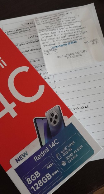 Elad j csak kibontva lett Redmi 14C 128Gb 8 Gb ram