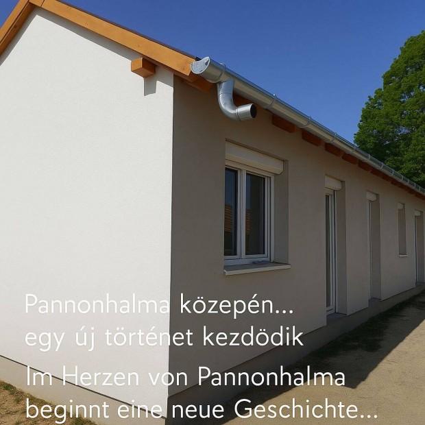 Eladó új építésű családi ház Pannonhalma központjában költözhető áll