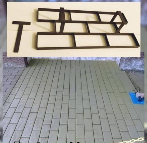 Eladó vasból készült beton mintázó sablon Tégla