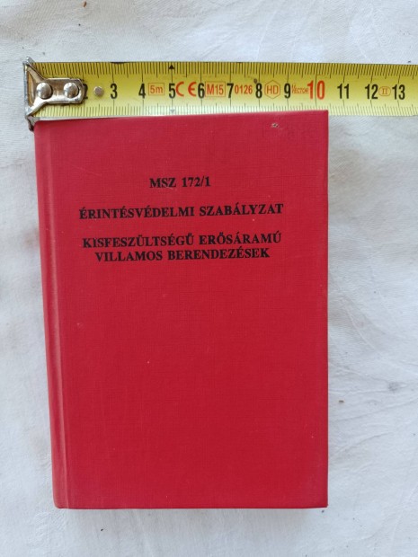 Elad villamosipari szakknyv MSZ 172 / 1 1992