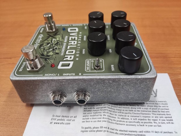 Electro-Harmonix Operation Overlord overdrive pedl