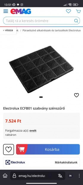 Electrolux Ecfb01 szabvny sznszr