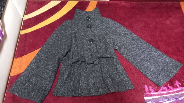 Elegans szurke atmeneti noi kabat, 38 (2x viselt)