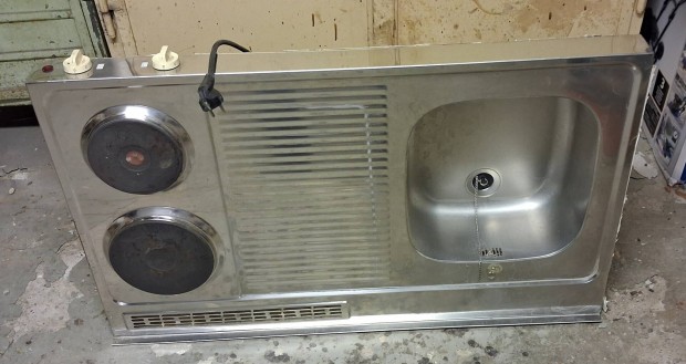 Elekthermax rozsdamentes minikonyha (F�z�lap + Mosogat� egyben)