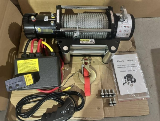 Elektromos Csrl 12v 5500 kg Teherbrs
