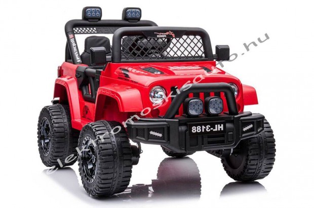 Elektromos OFF-Road GT terepjáró 12V piros egyszemélyes kisautó