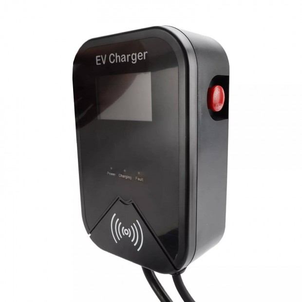Elektromos aut fali tlt 11kW, 3x16A, 5m Type2, LCD, Wifi, BT, RFID