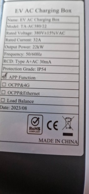 Elektromos aut falitlt 22kW 3 fzis